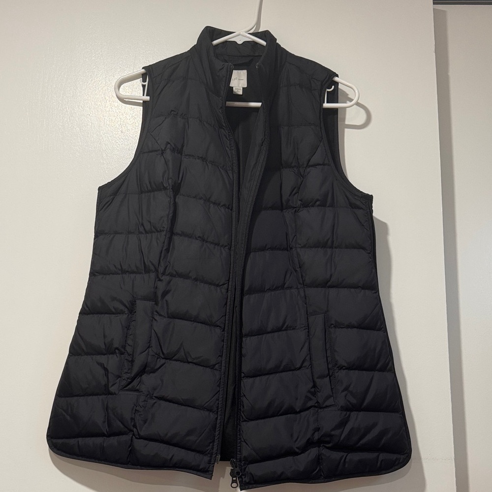 J. Jill Midnight Black Puffer Vest